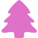 download Christmas Tree Icon clipart image with 225 hue color