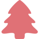 download Christmas Tree Icon clipart image with 270 hue color