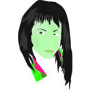 download Rostro Mujer clipart image with 90 hue color