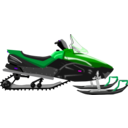 download Snowmobile clipart image with 270 hue color