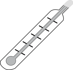 Thermometer Hot Outline