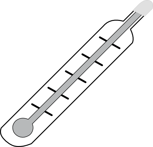 Thermometer Hot Outline