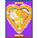 download Heart Of Roses clipart image with 45 hue color
