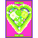 download Heart Of Roses clipart image with 90 hue color