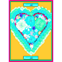 download Heart Of Roses clipart image with 180 hue color