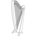 download Harp 1 clipart image with 315 hue color