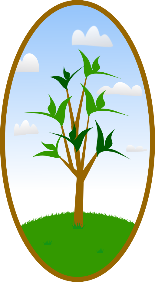 Oval Tree Landscape