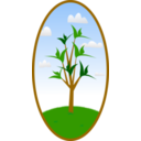 Oval Tree Landscape