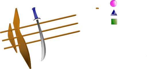 Sword With Blue Hilt