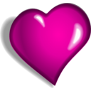 download Heart clipart image with 315 hue color