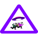 download Ufo Danger clipart image with 270 hue color