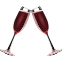 download Champagne Glass Remix 3 clipart image with 315 hue color