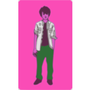 download Teenager clipart image with 270 hue color