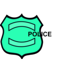 download Police Badge clipart image with 135 hue color