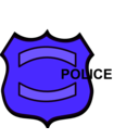 download Police Badge clipart image with 225 hue color