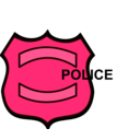 download Police Badge clipart image with 315 hue color