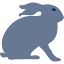 download Hare By Rones clipart image with 180 hue color