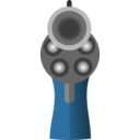 download Revolver clipart image with 180 hue color