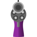 download Revolver clipart image with 270 hue color