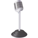 download Old Microphone clipart image with 180 hue color