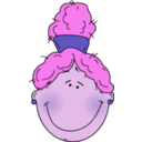 download Girlface4 clipart image with 270 hue color