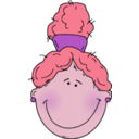 download Girlface4 clipart image with 315 hue color