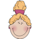 download Girlface4 clipart image with 0 hue color