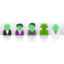 download Strange Personal Icons clipart image with 90 hue color