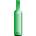 download Empty Green Bottle clipart image with 45 hue color