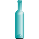 download Empty Green Bottle clipart image with 90 hue color