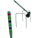 download Croquet Action clipart image with 90 hue color
