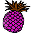 download Pineapple clipart image with 270 hue color