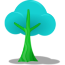 download Simple Tree clipart image with 90 hue color