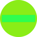download No Entry clipart image with 90 hue color