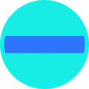 download No Entry clipart image with 180 hue color