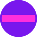 download No Entry clipart image with 270 hue color