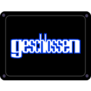 download Schild Geschlossen clipart image with 225 hue color
