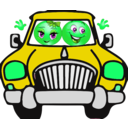 download Couple Car Smiley Emoticon clipart image with 90 hue color