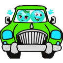 download Couple Car Smiley Emoticon clipart image with 135 hue color
