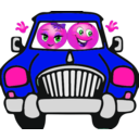 download Couple Car Smiley Emoticon clipart image with 270 hue color