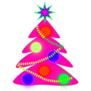 download Christmas Tree clipart image with 135 hue color