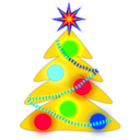 download Christmas Tree clipart image with 225 hue color