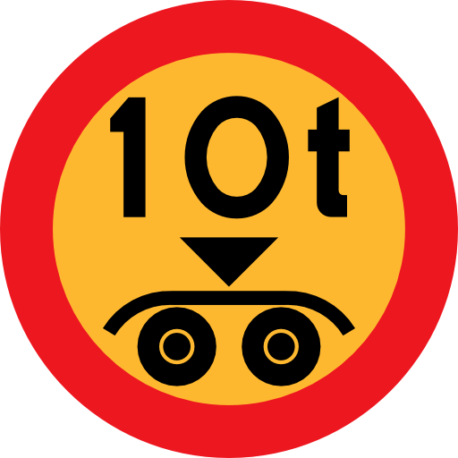 10 Ton Payload Sign