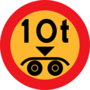10 Ton Payload Sign