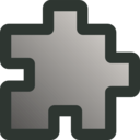 download Icon Puzzle Grey clipart image with 315 hue color