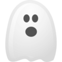 download Ghost clipart image with 180 hue color