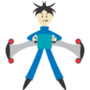 download Man With Jet Pack clipart image with 0 hue color