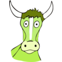 download Drawn Cow clipart image with 45 hue color