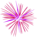 download Green Fireworks clipart image with 225 hue color