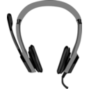download Head Set clipart image with 0 hue color
